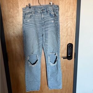 American Eagle Super High Rise Straight Jeans